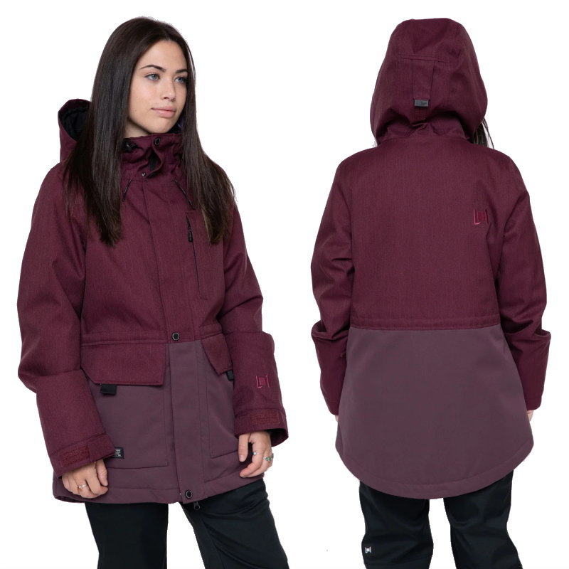 【アウトレット】L1 ANWEN JKT PORT HUCKLEBERRY Sサイズ 23-24 エルワン エルワン ジャケット JACKET レディース スノーボード スキー スノボウェア 型落ち 日本正規品