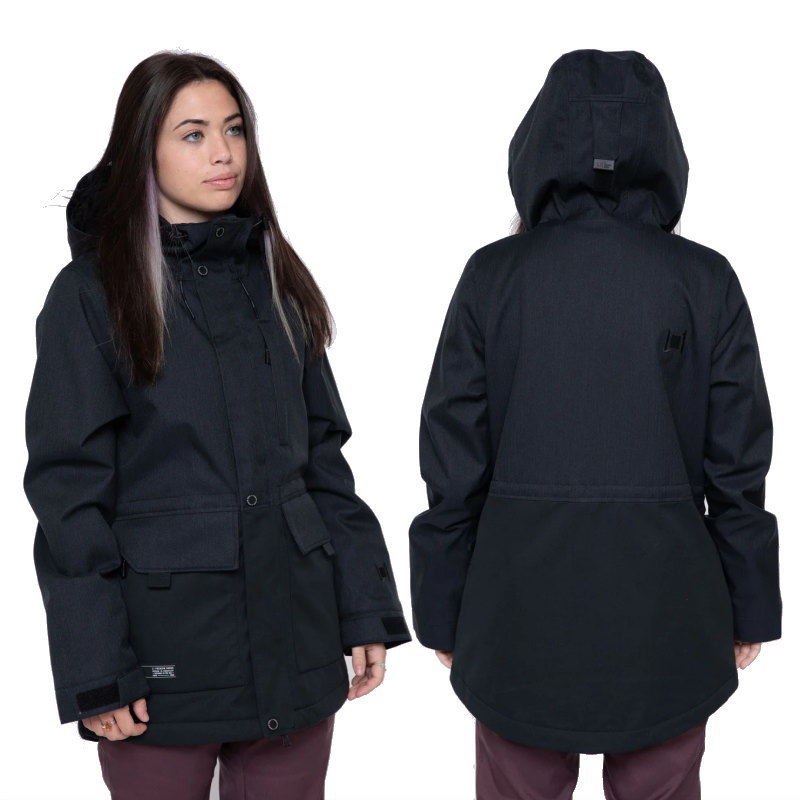 【アウトレット】L1 ANWEN JKT BLACK Sサイズ 23-24 エルワン エルワン ジャケット JACKET レディース スノーボード スキー スノボウェア 型落ち 日本正規品
