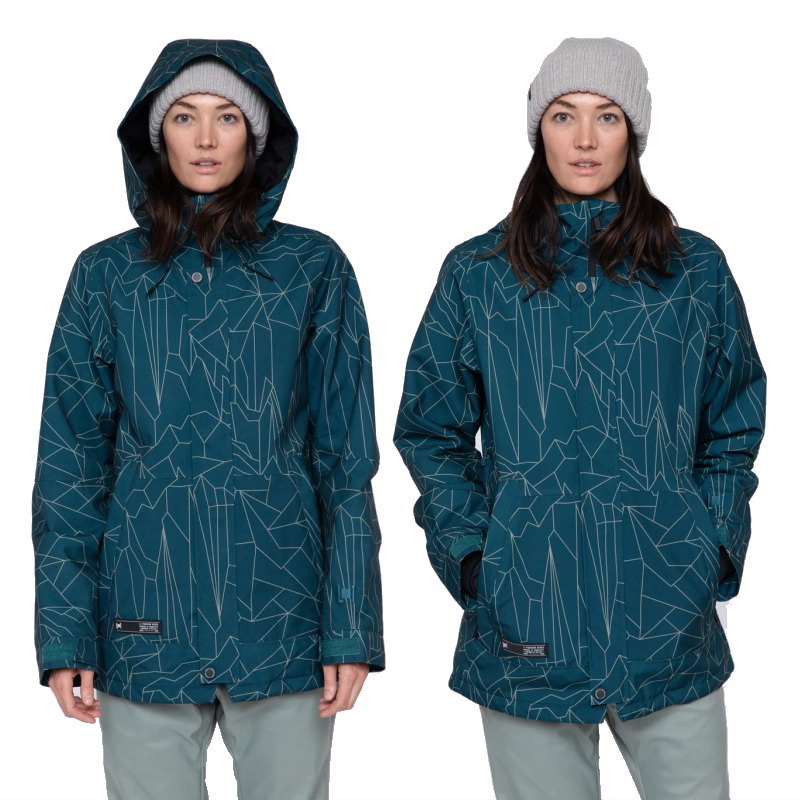 【アウトレット】L1 LALENA JKT GEO PRINT Sサイズ 23-24 エルワン エルワン ジャケット JACKET レディース スノーボード スキー スノボウェア 型落ち 日本正規品