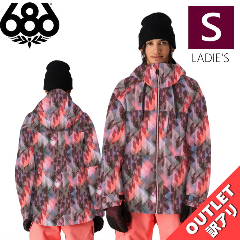 ▲ラスト1点 【アウトレット】◎ 686 ATHENA INSULATED JKT カラー:SASSAFRAS ABSTRACT ANGLE Sサイズ シックス...