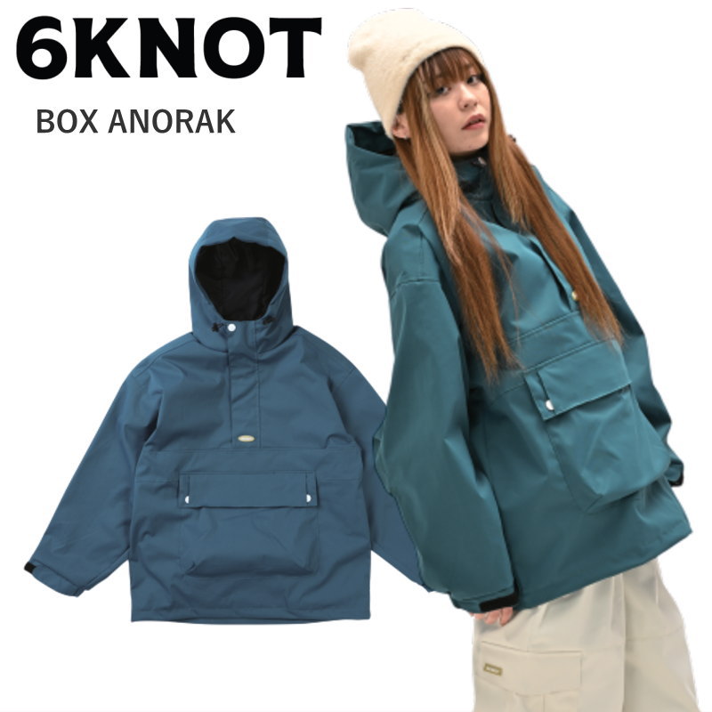  24-25 6KNOT BOX ANORAK JKT 顼:TEAL GREEN 6K2405 åΥå Ρܡ Υܥ...