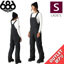 【アウトレット】◎ 686 BLACK MAGIC INSULATED BIB PNT カラー:BLACK GEO JACQUARD Sサイズ シックスエイトシ...