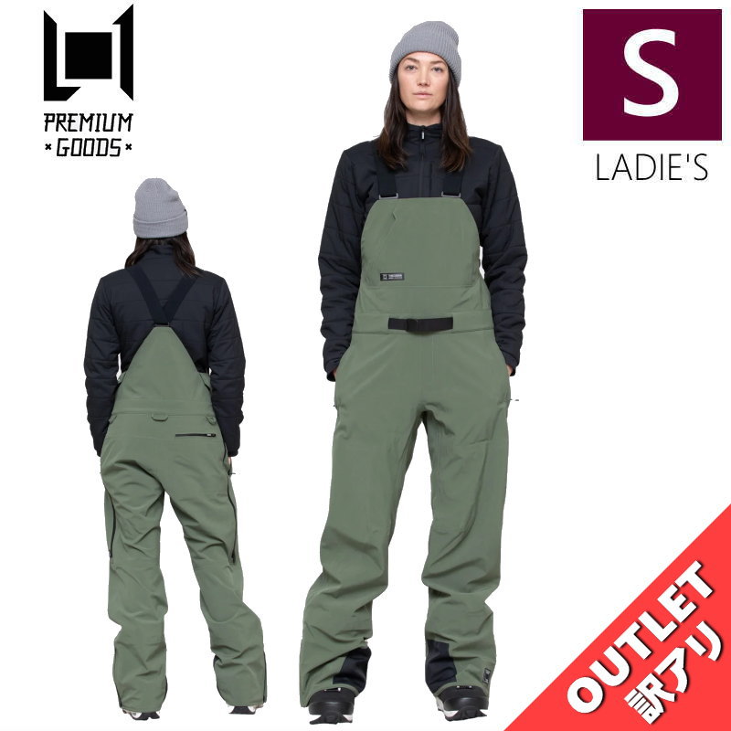▲ラスト1点 【アウトレット】L1 SAO BIB PNT THYME Sサイズ 23-24 エルワン エルワン パンツ PANT レディース スノーボード ス...