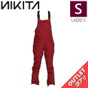 【OUTLET】NIKITA EVERGREEN STRETCH BIB PNT MERLOT Sサイズ ニキータ エバーグリーンストレッチ パンツ PANT スノボウェア レディース スノーボード スキー シンプルスタイル ビブパンツ アウトレット 型落ち 日本正規品