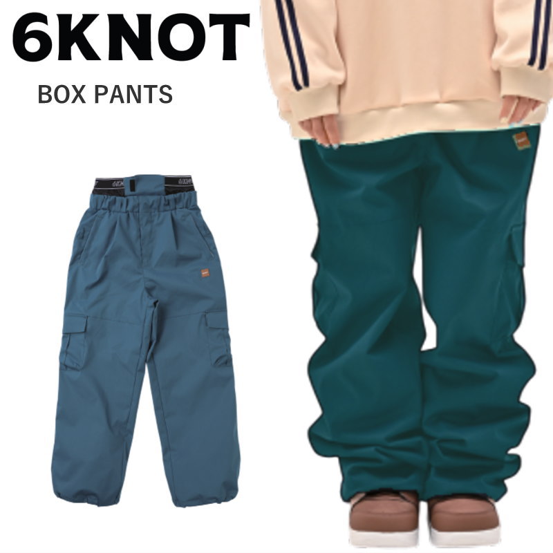  24-25 6KNOT BOX PNT 顼:TEAL GREEN 6K2406 åΥå Ρܡ Υܥ ǥ...