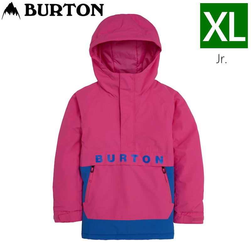 ● BURTON KD FROSTNER ANORAK JKT カラー:FUFUSN AMPBLU XLサイズ バートン フロストナー アノラック ジャケット JACKET 子供用 キッズ ジュニア スノーボード スキー 日本正規品