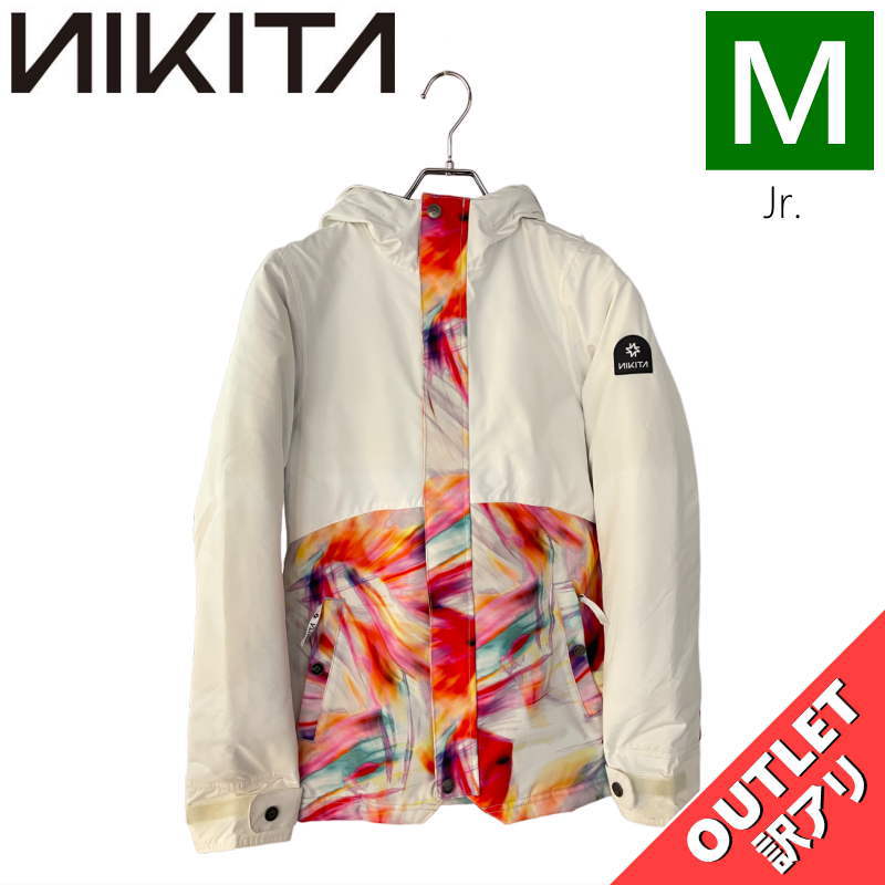 【OUTLET】☆NIKITA GIRLS SITKA JKT WHITE Mサイズ キッズ ジュニア ニキータ シトカ ジャケット JACKET 子供用 スノ...