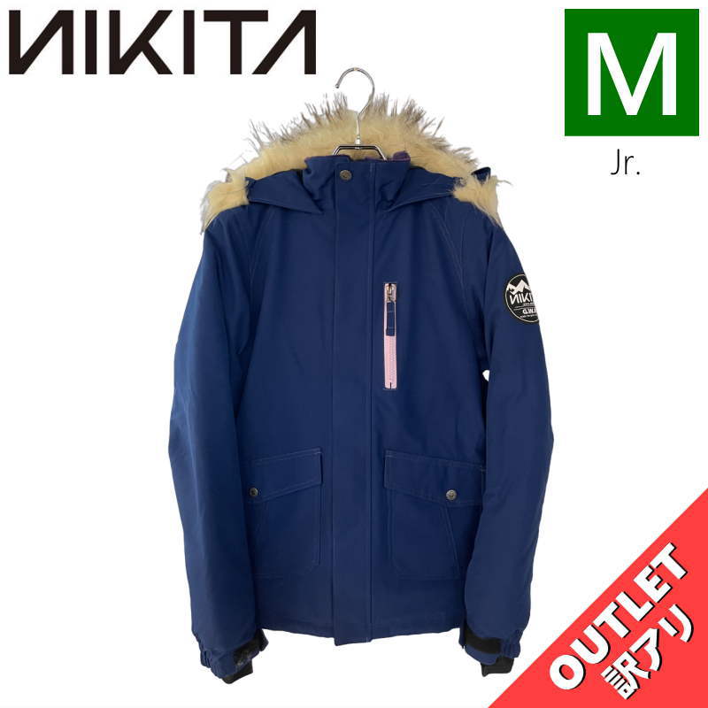 【OUTLET】☆NIKITA GIRLS ESPAN JKT NAVY Mサイズ キッズ ジュニア ニキータ エスパン ジャケット JACKET 子供用 スノ...