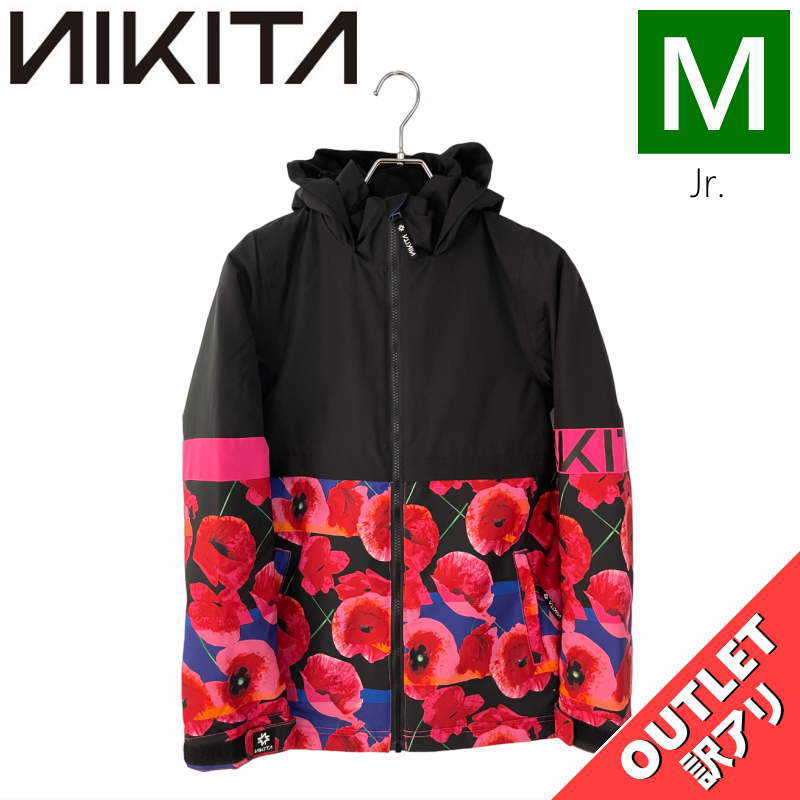 【OUTLET】☆NIKITA GIRLS LINDAN JKT BLACK Mサイズ キッズ ジュニア ニキータ リンダン ジャケット JACKET 子供用 ...
