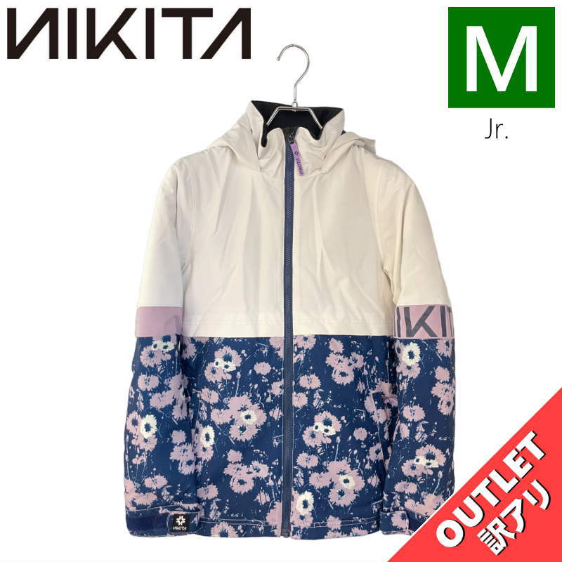 【OUTLET】☆NIKITA GIRLS LINDAN JKT WHITE Mサイズ キッズ ジュニア ニキータ リンダン ジャケット JACKET 子供用 ...