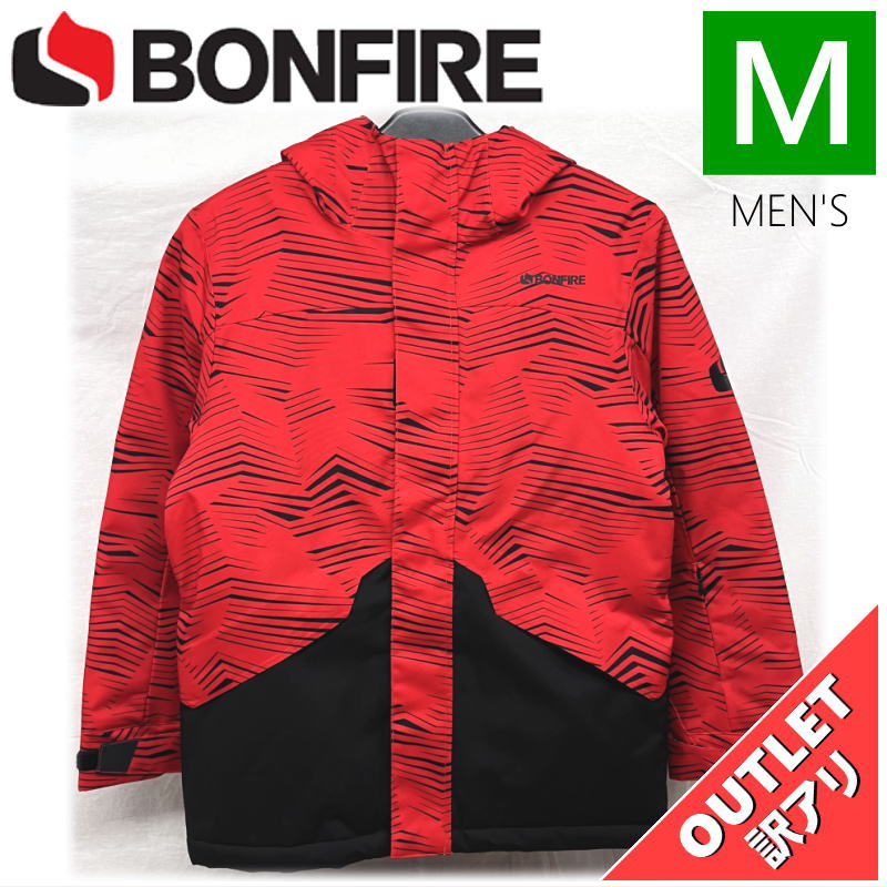 【79%OFF/OUTLET】 ジュニア BONFIRE YOUTH VECTOR JKT RED Mサイズ キッズ ジュニア 子供用 スノーボード スノボウェ...