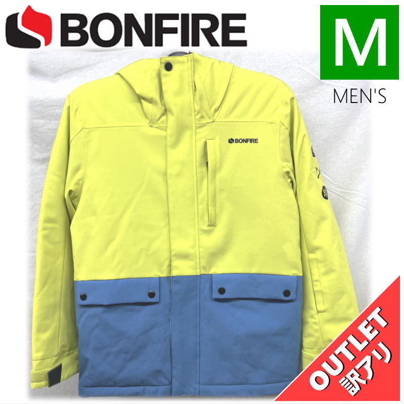【76%OFF/OUTLET】 ジュニアBONFIRE VECTOR JKT LIME Mサイズ キッズ ジュニア 子供用 スノーボード スノボウェア スキー ...