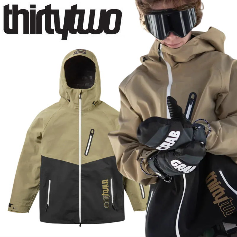 Rakuten - 25-26 THIRTYTWO GRASSER JACKET カラー:KHAKI サーティツー ジャケット JKT メンズ スノーボード スキー スノボウェア ★ 型落ち 旧モデル 日本正規品