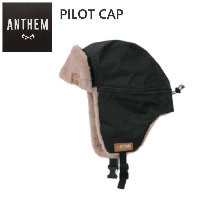 ★26 ANTHEM PILOT CAP カラー:OFF BLACK キャップ 帽子 スノーボード スノボ スキー アンセム(4)