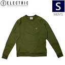 【即納】 ◇ 21-22 ELECTRIC WATER REPELLENT CREW OLIVE Sサイズ エレクトリック スノーボードウェア 撥水トレーナー ...