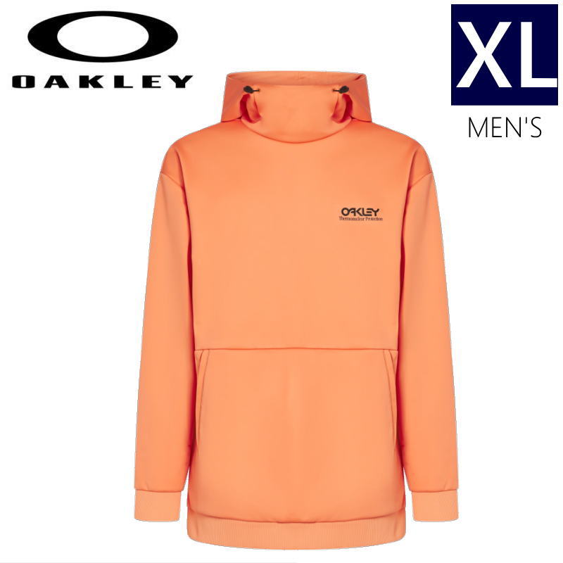 【即納】●メンズ[XLサイズ]24 OAKLEY PARK RC SOFTSHELL HOODIE カラー:SOFT ORANGE XLサイズ オークリー スノーボードウェア 撥水パーカー フーディー メンズ 日本正規品