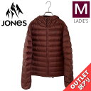 【OUTLET】 22-23 JONES Women’s RE-UP DOWN HOODIE JKT カラー:VULCAN RED Mサイズ ジョーンズ ジャケ...