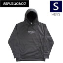 ○ 22-23 REPUBLIC CLASSIC BONDING HOODIE カラー:Black Sサイズ リパブリック メンズ レディース ユニセックス スノーボード スキー アパレル パーカー フーディ 日本正規品