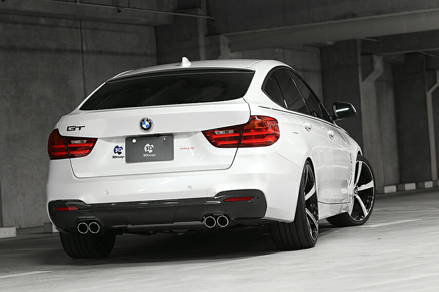 樂天商城 - 3D Design (3Dデザイン)BMW 3シリーズ F34 GT M-Sportリアディフューザー（4テール用）