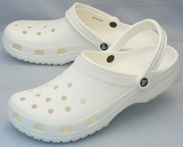 【クロックス30cm】CROCS：クラシック：白(10001-100 classic)：ビッグサイズ：大きいサイズ：サンダル30cm