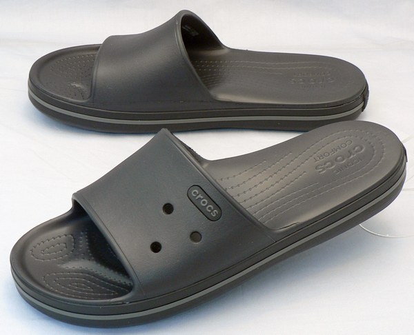 【クロックス30cm】CROCS：クロックバンド 3.0 スライド：黒(205733-02S crocband 3 slide)：ビッグサイズ：大きいサイズ：サンダル30cm