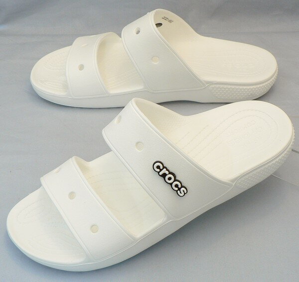 【クロックス29cm】CROCS：クラシック クロックス サンダル：白(206761-100 classic crocs sandal)：ビッグサイズ：大きいサイズ：サンダル29cm