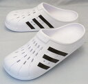 【アディダス29.5cm】【送料込】アディレッタ クロッグ U:白×黒(FY8970 ADILETTE CLOG U):ビッグサイズ:大きいサイズ:サンダル29.5cm(4)