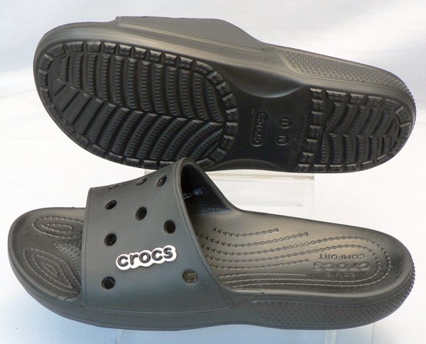 【クロックス30cm】CROCS：クラシック クロックス スライド：黒(206121-001 classic crocs slide)：ビッグサイズ：大きいサイズ：サンダル30cm