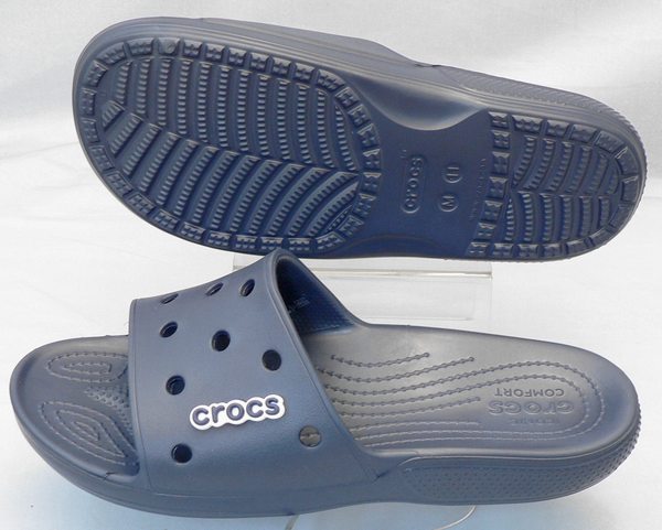 【クロックス29cm】CROCS：クラシック クロックス スライド：紺(206121-410 classic crocs slide)：ビッグサイズ：大きいサイズ：サンダル29cm