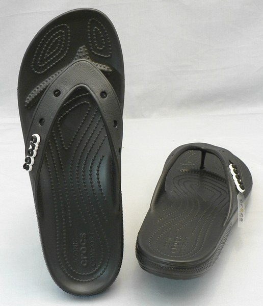 【クロックス30cm】CROCS：クラシック フリップ：黒(207713-001 classic crocs flip)：ビッグサイズ：大きいサイズ：サンダル30cm