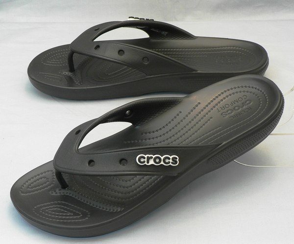 【クロックス31cm】CROCS：クラシック フリップ：黒(207713-001 classic crocs flip)：ビッグサイズ：大きいサイズ：サンダル31cm