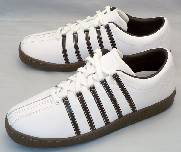 【ケースイス32cm】K-SWISS:クラシック88：白×ブラウン×ガム(06322-J05-M CLASSIC 88)：ビッグサイズ：大きいサイズ：スニーカー32cm