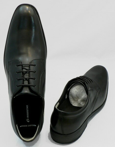 【ビジネス30cm】【送料込】バランスワークス（プレーン）：本革：黒(BW4600)：ビッグサイズ：大きいサイズ：ビジネスシューズ30cm