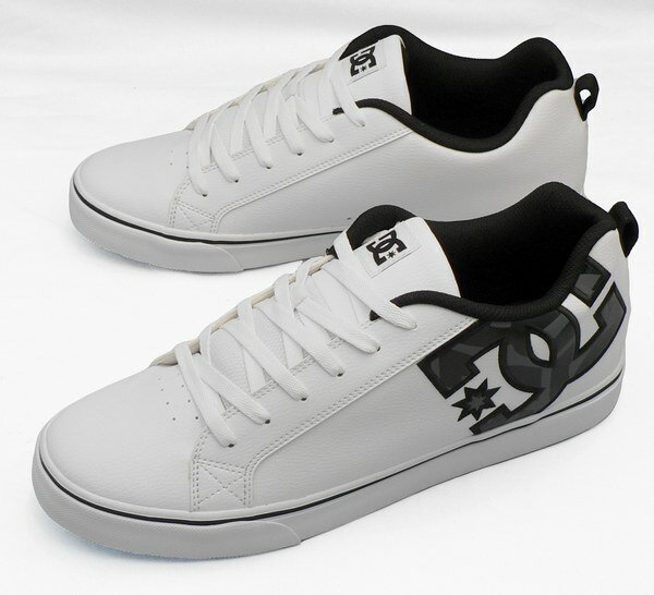 【DCシューズ 30cm】【送料込】コートバルク SE SN：白×黒(DM246014 HKP COURT VULC SE SN)：ビッグサイズ：大きいサイズ：スニーカー30cm