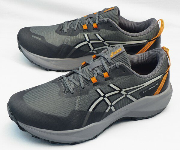 ☆☆　商品説明　☆☆ ◇商品名：アシックス：ゲル-ベンチャー 11 ◇品　番：1011C161-020 (GEL-VENTURE 11) ◇カラー：スチールグレー×クラウドグレー ◇サイズ：31cm（US14） ◇ワイズ：エキストラワイド（4E相当） ◇材質（アッパー）：合成繊維＋合成樹脂 ◇材質（ソール）：EVA＋ゴム ◇アウトソールの最大長：約345mm ◇アウトソールの最大巾：約126mm ◇片足重量：約430g メーカーカタログ価格：9350円 ☆☆　セールスポイント　☆☆ ◆トレイルランニングからハイキング、カジュアルシーンにも対応するベーシックトレイルモデル！ ◆ミッドソールは、AMPLIFOAMと後足部のGELテクノロジーを搭載し、ソフトで快適な履き心地を提供！ ◆アウターソールは、アップヒル、ダウンヒル、それぞれに対応するソールパターンを採用し、優れたトラクションを発揮！ ◆アッパーも縫い目のないディテールに改良され、より快適なフィット感を追求！ ◆ORTHOLITE（オーソライト）インソール：クション性、通気性、抗菌・防臭効果 ◆このモデルでは幅広シューズを求めるランナーのためにエキストラワイドフィットを採用！