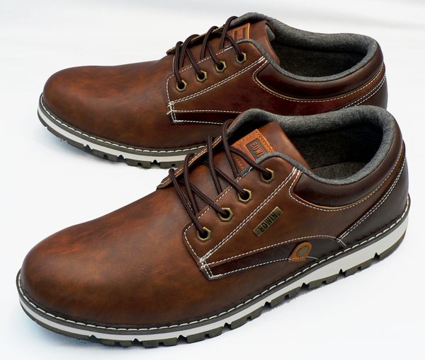 【EDWIN：エドウィン30cm】防滑・防水：EDW-7980：ブラウン(EDW-7980)：ビッグサイズ：大きいサイズ：カジュアルシューズ30cm