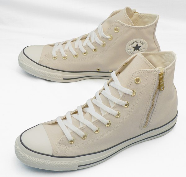 【コンバース30cm】【送料込】オールスター ゴールドジップ HI：オートミール(31314131 GOLDZIP HI)：ビッグサイズ：大きいサイズ：スニーカー30cm