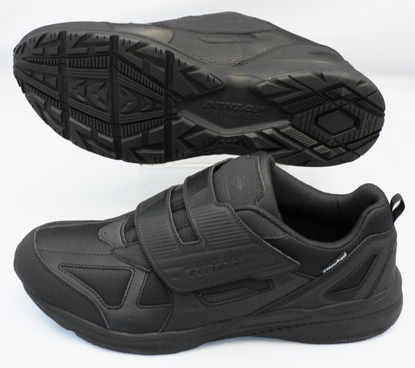 【ダンロップ30cm】【送料込】幅広4E防水：リファインド M2018WP：黒(DM2018)：ビッグサイズ：大きいサイズ：スニーカー30cm