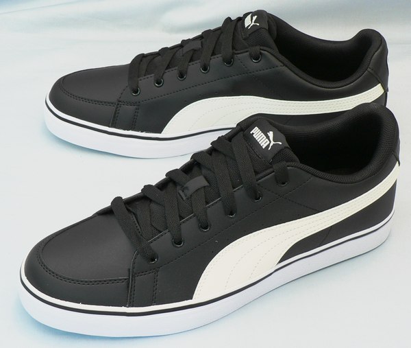 楽天靴のオフサイド【プーマ29cm】【送料込】V コート バルク：黒×乳白（389907 02 V Court Vulc）：ビッグサイズ：大きいサイズ：スニーカー29cm