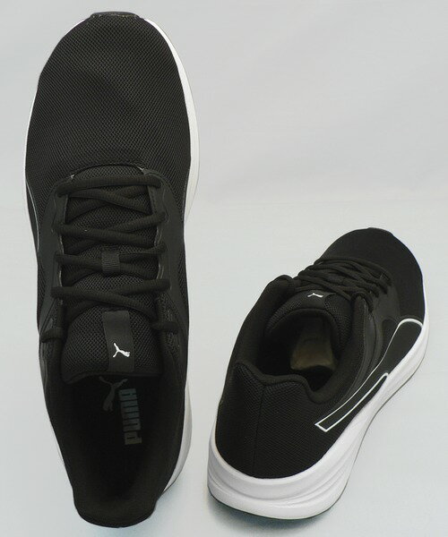 【プーマ29cm】【送料込】トランスポート：黒×白(377028 01 Transport)：ビッグサイズ：大きいサイズ：スニーカー29cm