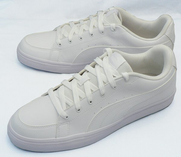 【プーマ30cm】【送料込】V コート バルク:白(389907 01 V Court Vulc):ビッグサイズ:大きいサイズ:スニーカー30cm