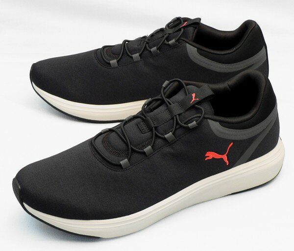 【プーマ29cm】【送料込】ソフトライド クルーズ 2 スリポン コード：黒×赤(312005 05 SOFTRIDE CRUISE 2 SLIPON CODE)：ビッグサイズ：大きいサイズ：スニーカー29cm