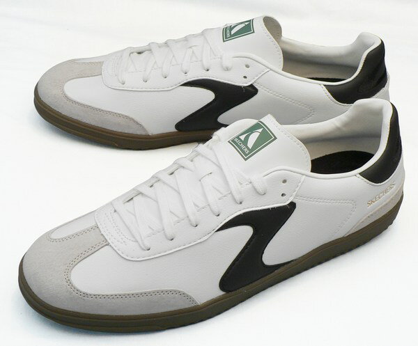 【スケッチャーズ32cm】【送料込】ホットショット-パイク：白×黒(254150/WBK HOTSHOT-PYKE)：ビッグサイズ：大きいサイズ：スニーカー32cm