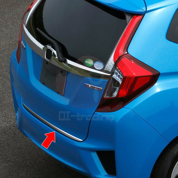 EX405 フィット2017/フィット GK3/4/5/6 GP5 前/後期 リアゲートトリム バックドアスト ドアガーニッシュ バックドアモール ステンレス(鏡面) 外装 FIT 1P カスタム パーツ アクセサリー エアロ 2