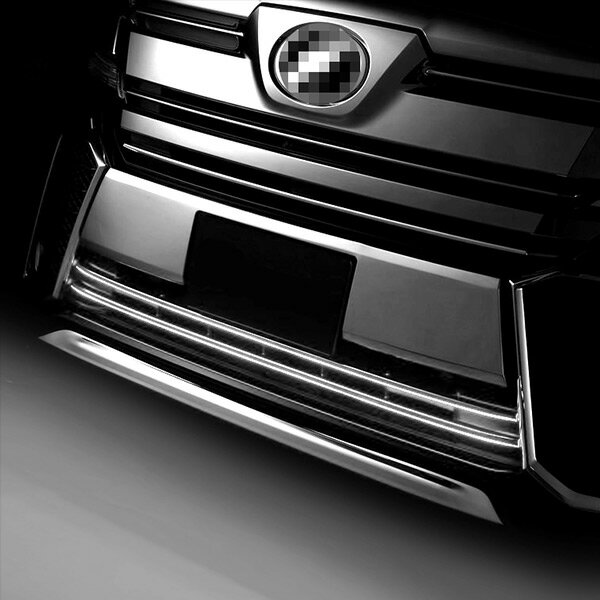 【マラソン10％OFF】【セット】ヴェルファイア 30系 前期 2015年1月〜2018年1月 バンパーグリルカバー ＆ フロントリップカバー メッキモール ステンレス 鏡面仕上げ ドレスアップ カスタムパーツ アクセサリー 外装 セット3P 2784 2