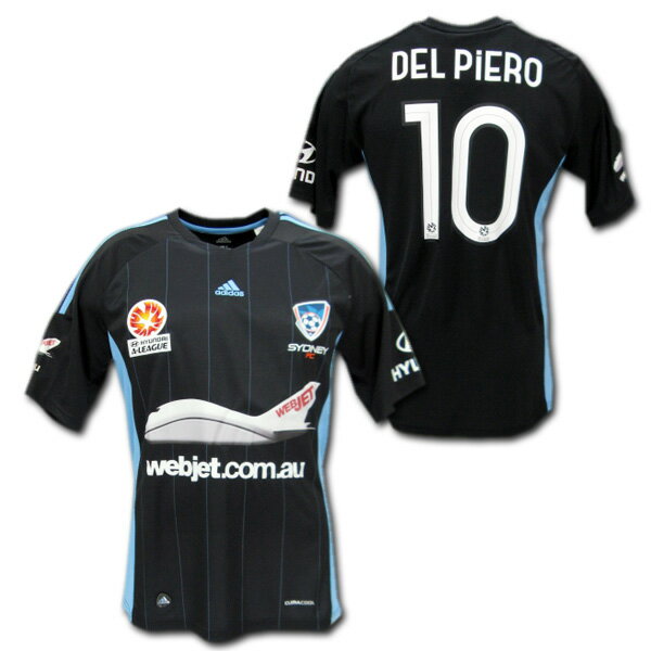 シドニーFC　12/13　アウェイ（黒）　#10 DEL PIERO デル・ピエロ　ADIDASのサムネイル