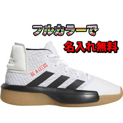 【名入れ無料】　プロ・アドバーサリー　2019K　(白x黒)　adidas 　【バスケ】【ジュニアサイズ】