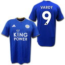 レスター・シティ　18/19　ホーム（青）　＃9　VARDY　ヴァーディ　adidas