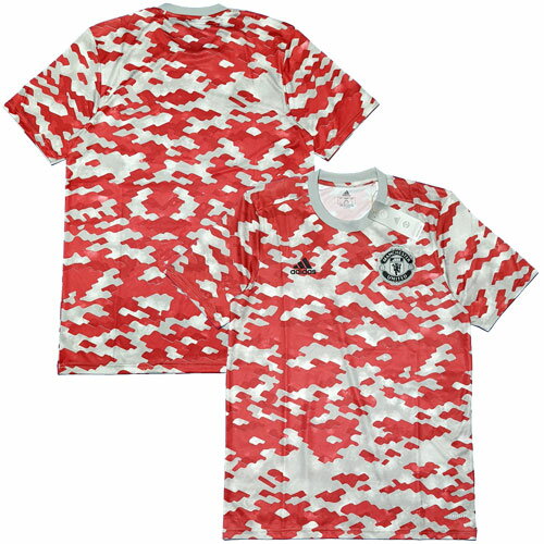 【ナンバー無料】 21/22 マンチェスターUTD プレマッチ・トレーニングユニフォーム adidas 【メール便送料無料】ネット通販 サッカー 用品 セール