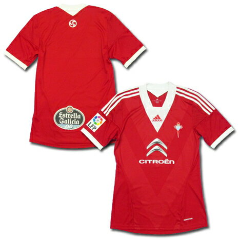 【選手用】 13/14 セルタ・デ・ビーゴ アウェイ(赤) LFPパッチ付 adidas製【メール便送料無料】安売り サッカー 用品 セール